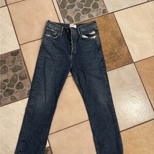 Agolde High-Rise Dark Blue Women’s Jeans